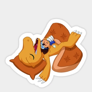 Agumon a mimir Sticker